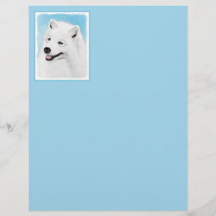 Samoyed Painting - Cute Original Dog Art