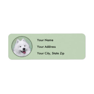 Samoyed Painting - Cute Original Dog Art