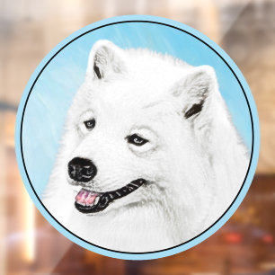 Samoyed Painting - Cute Original Dog Art