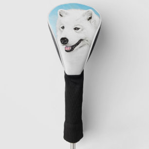 Samoyed Painting - Cute Original Dog Art Golf Head Cover