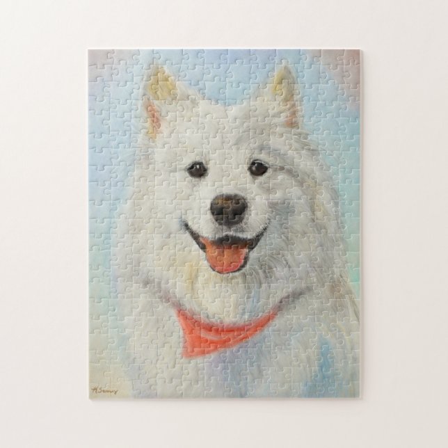 Samoyed Painting Jigsaw Puzzle (Vertical)