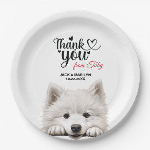 Samoyed Paper Plate
