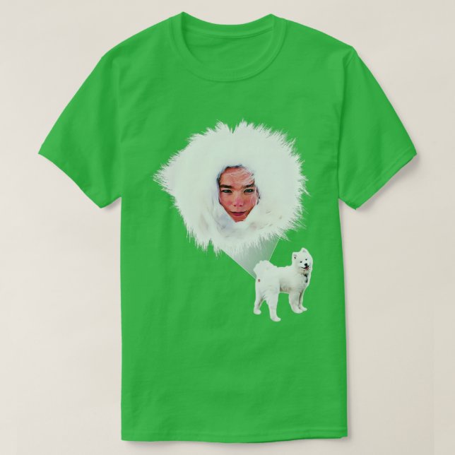 Samoyed PeekaBjork T-Shirt (Design Front)