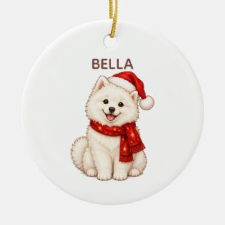 Samoyed Personalised Christmas Ornament