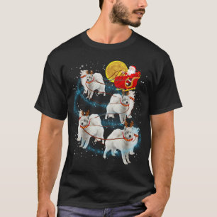Samoyed Reindeer Christmas Lights Pajama T-Shirt