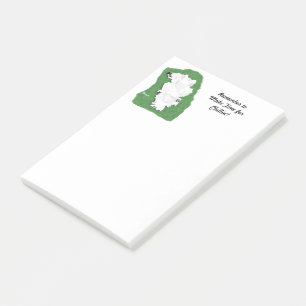 Samoyed Relaxation Post-It® Notes, 4" x 6" Post-it Notes