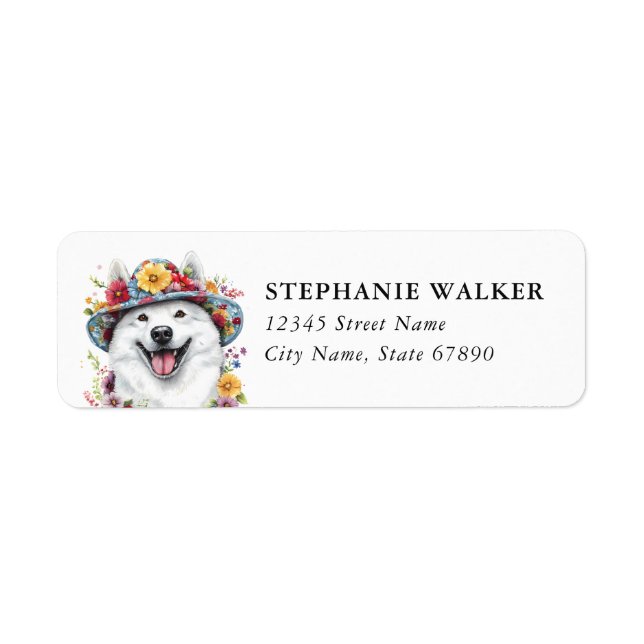Samoyed Return Address Labels (Front)