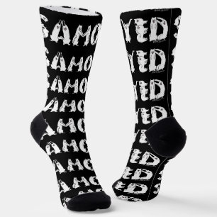 Samoyed Spelled in Samoyed Dogs Letters Funny Socks