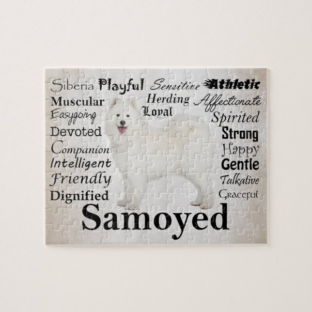 Samoyed Traits Puzzle (Horizontal)