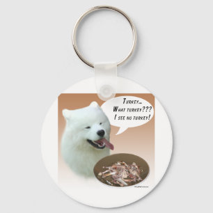 Samoyed Turkey Key Ring