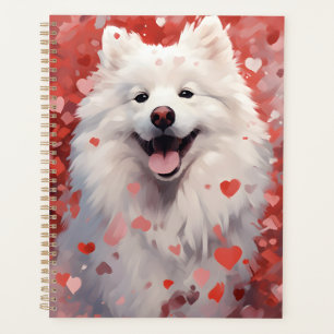 Samoyed Valentines day Planner