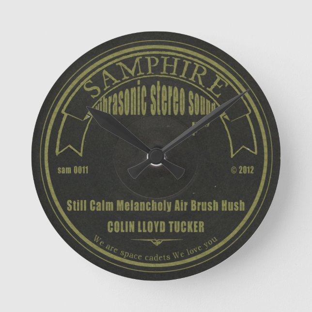 Samphire Records Clock (Front)