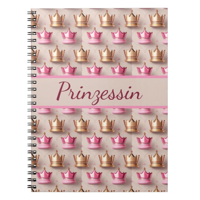 Sample crowns in 3D optics Notebook (Front)