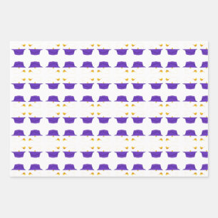 Sample Graduation Hat Wrapping Paper Sheet