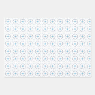 Sample Kanote circle style snowflake Wrapping Paper Sheet