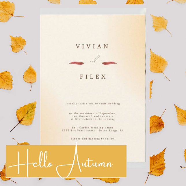 Sample Minimalist Cream Typography Photo Wedding Invitation (Creator Uploaded)