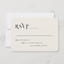 Sample Minimalist Wedding RSVP