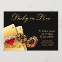 SAMPLE ONLY Casino Style Wedding Paper: semi-gloss