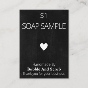 Sample Soap Display Card