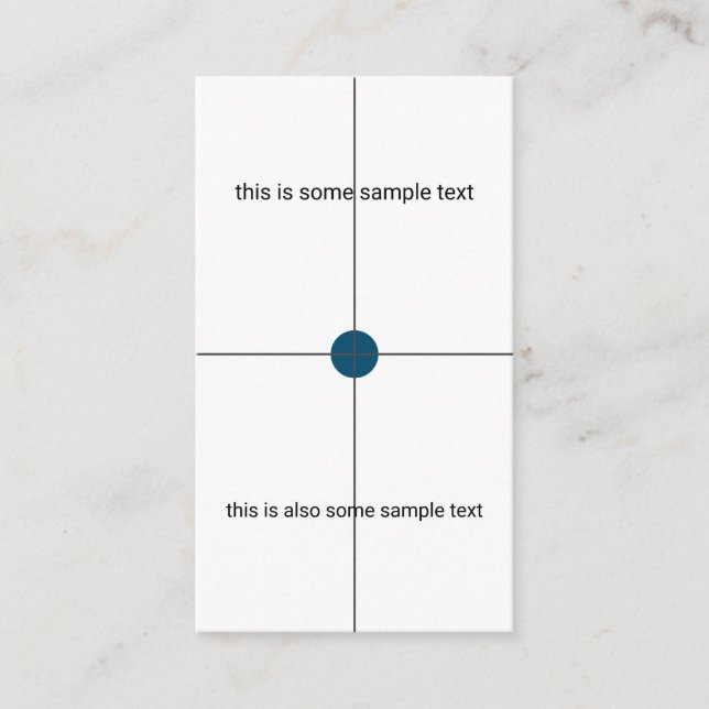 sample test enclosure card (Front)