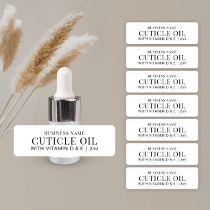 Sample Vial 2ml MINI Dropper Bottle Label