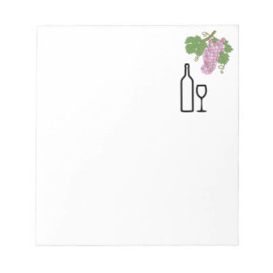 Sampling by taste vintage wine notepad