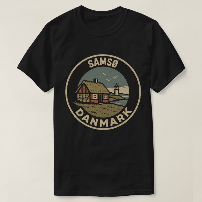 Samsø, Denmark Danmark  T-Shirt (Design Front)
