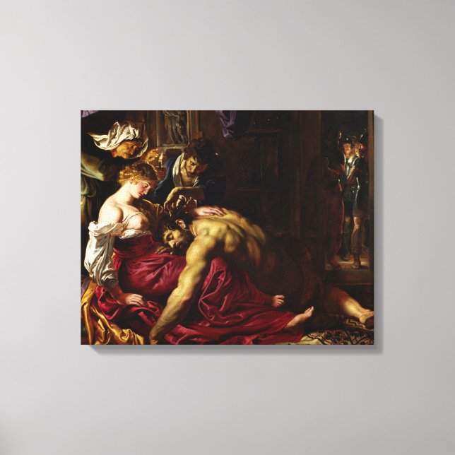 Samson and Delilah by Peter Paul Rubens Canvas Print (Front)
