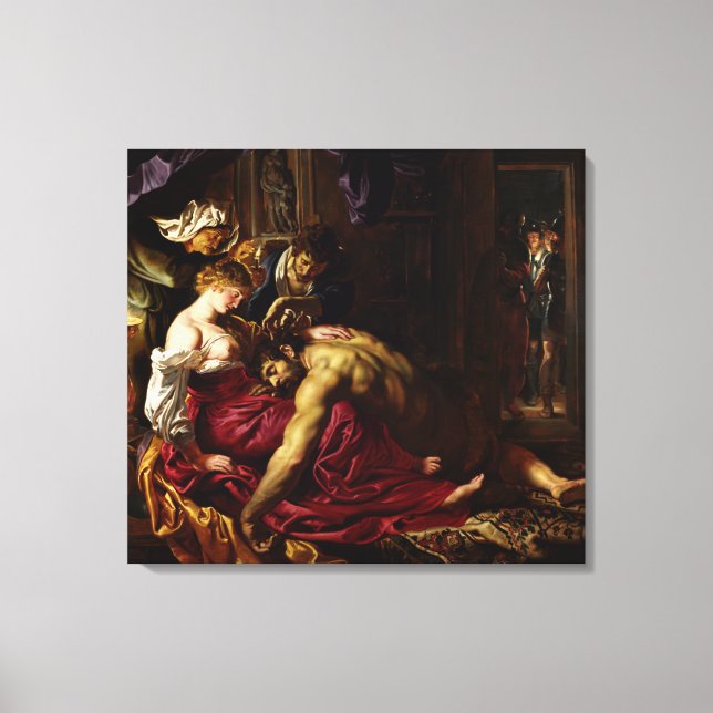 Samson and Delilah by Peter Paul Rubens Canvas Print (Front)