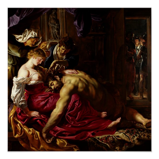 Samson and Delilah by Peter Paul Rubens Poster (Front)