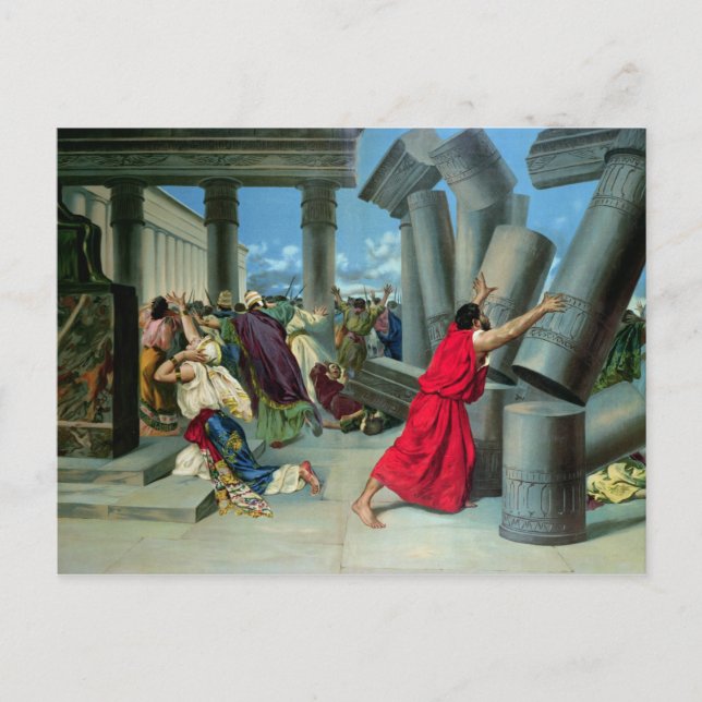 Samson and Delilah Postcard (Front)