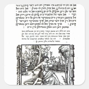 Samson and Delilah Square Sticker