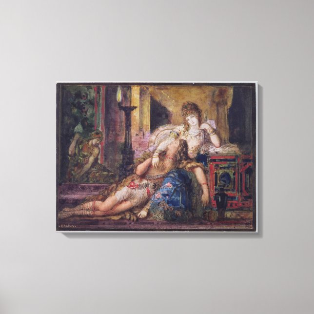 Samson and Delilah (w/c) Canvas Print (Front)