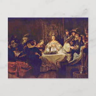 Samson At The Wedding Feast Giving Up The Mystery Postcard
