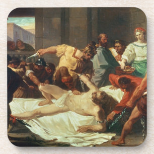 Samson betrayed by Delilah (oil on canvas) Coaster