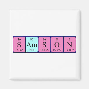 Samson periodic table name magnet