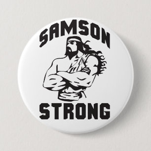 Samson Strong - Bodybuilding 7.5 Cm Round Badge