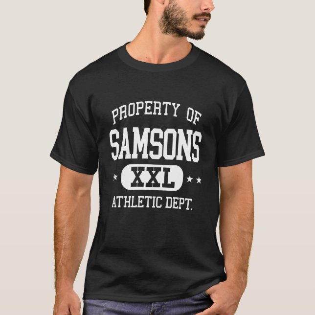 Samsons Retro Athletic Property Dept T-Shirt (Front)
