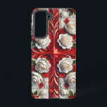 Samsung Galaxy S21 Case English Roses<br><div class="desc">Elevate your Samsung Galaxy S21 with our elegant case featuring an English Roses design, thoughtfully inspired by the iconic flag of England! This unique case showcases a striking arrangement of red and white roses, perfectly aligned to replicate the bold pattern of the England flag. It’s a refined fusion of floral...</div>