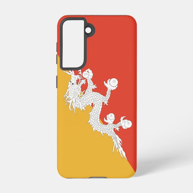 Samsung Galaxy S21 Case Flag of Bhutan (Back)