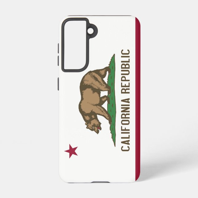 Samsung Galaxy S21 Case Flag of California U.S.A. (Back)