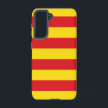 Samsung Galaxy S21 Case Flag of Catalonia<br><div class="desc">Add a touch of Catalonian pride to your everyday essentials with our exclusive Samsung Galaxy S21 case featuring the flag of Catalonia! Crafted with meticulous attention to detail, this phone case is more than just a functional item; it’s a celebration of Catalonia’s heritage and cultural pride. The vibrant design prominently...</div>