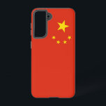 Samsung Galaxy S21 Case Flag of China<br><div class="desc">Transform your Samsung Galaxy S21 with our exclusive phone cover featuring the flag of China! Crafted with meticulous attention to detail, this phone cover proudly showcases the iconic design of the Chinese flag. The flag features a large golden star accompanied by four smaller stars in an arc on a red...</div>