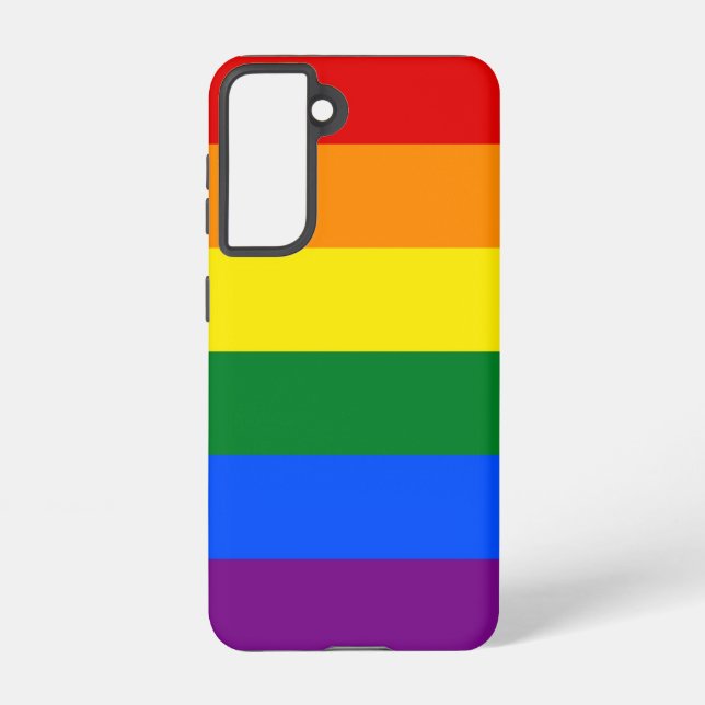 Samsung Galaxy S21 Case Flag of LGBT (Back)