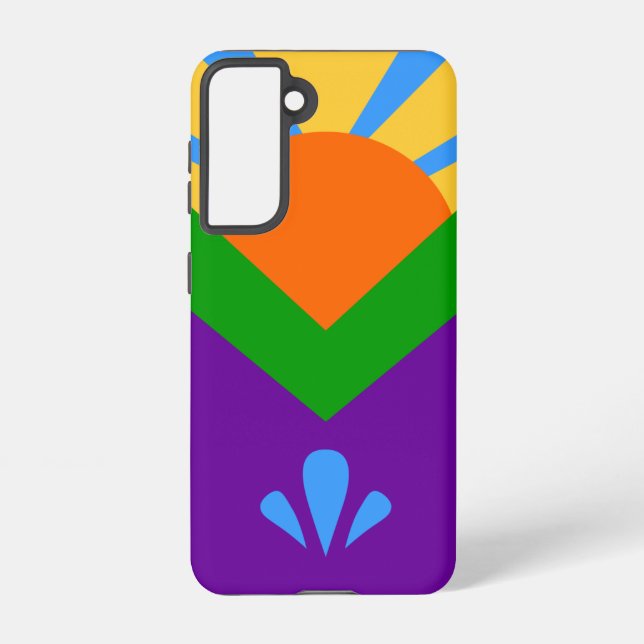 Samsung Galaxy S21 Case Flag of Manitou Springs (Back)