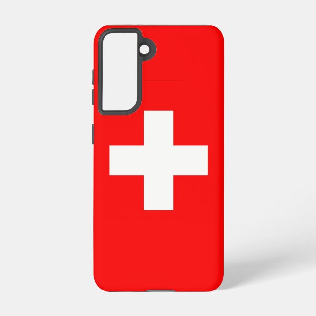 Samsung Galaxy S21 Case Flag of Switzerland (Back)