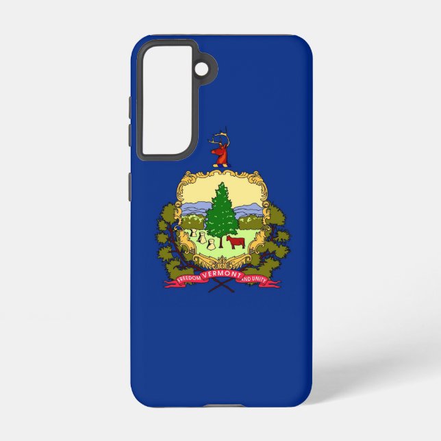 Samsung Galaxy S21 Case Flag of Vermont (Back)