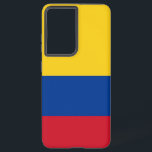 Samsung Galaxy S21 Plus Case flag of Colombia<br><div class="desc">Enhance your Samsung Galaxy S21 Plus with our exclusive phone cover featuring the flag of Colombia! Crafted with meticulous attention to detail, this phone cover proudly showcases the vibrant design of the Colombian flag. The flag consists of three horizontal stripes—yellow, blue, and red—with the yellow stripe taking up half of...</div>