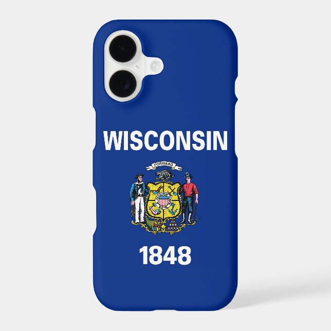 Samsung Galaxy S21 Plus Case flag of Wisconsin (Back)