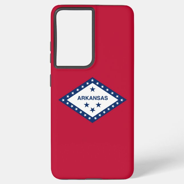 Samsung Galaxy S21 Ultra Case Flag of Arkansas U.S (Back)